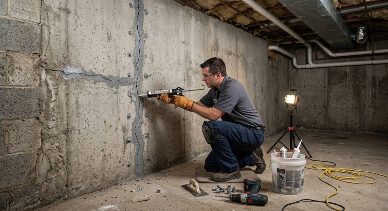Basement Crack Repair in Dunlap, TN