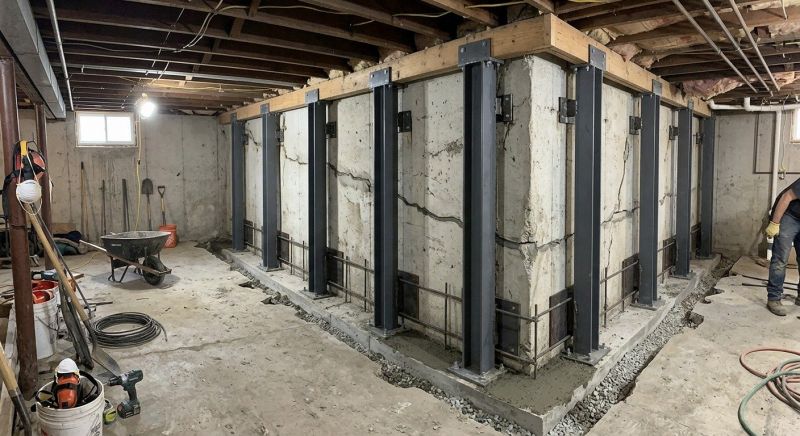 Basement Stabilization in Dunlap, TN