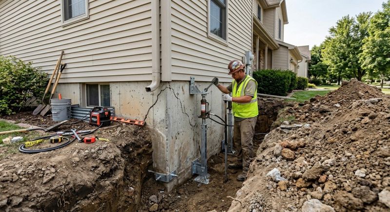 Basement Stabilization in Dunlap, TN