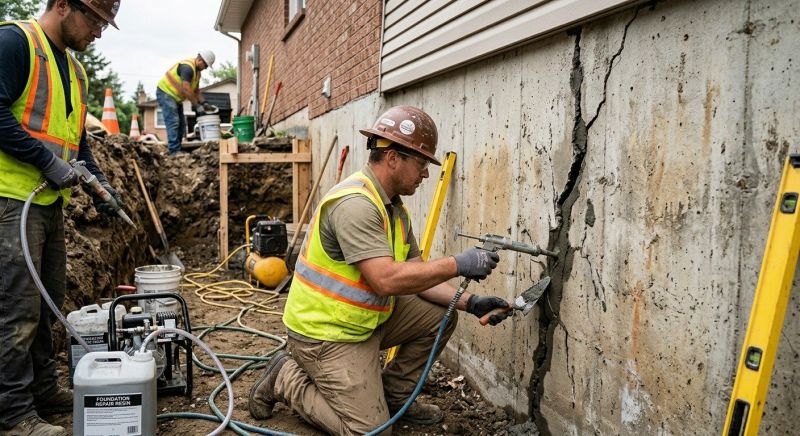 Cracked Foundation Repair in Grundy County, TN