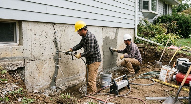 Cracked Foundation Repair in Van Buren County, TN