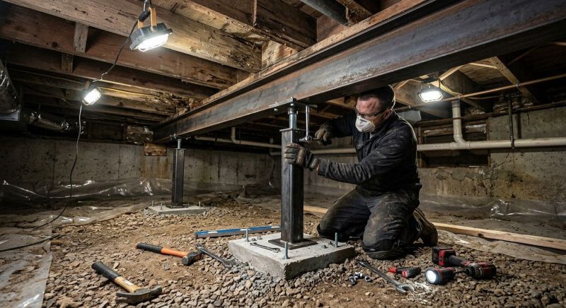 Crawlspace Structural Repair in Dunlap, TN