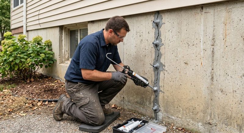 Foundation Crack Sealing in Dunlap, TN