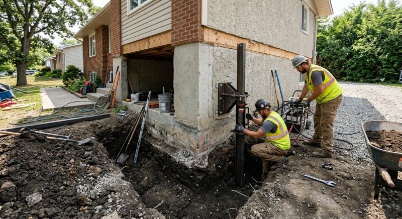 Foundation Pier Repair in Dunlap, TN