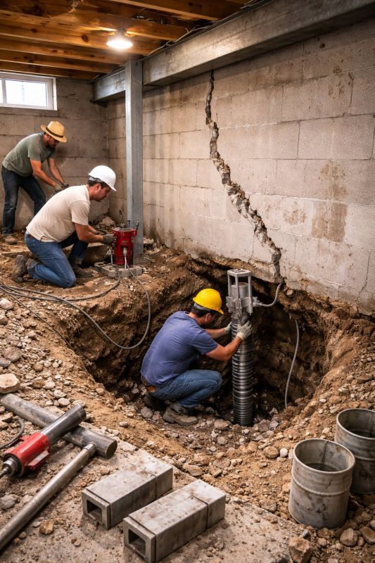 Foundation Structural Repair in Dunlap, TN