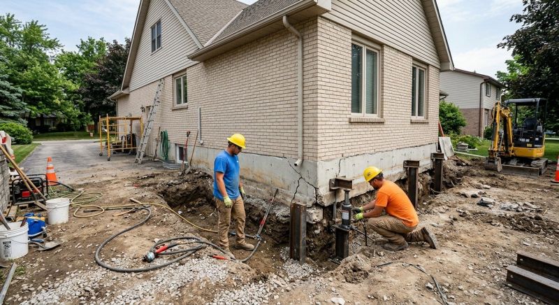 Helical Piers Installation in Dunlap, TN