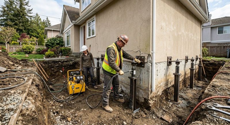 Sinking Foundation Repair in Grundy County, TN