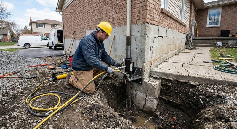 Sinking Foundation Repair in Harrison, TN