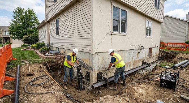Sinking Foundation Repair in Sequatchie County, TN